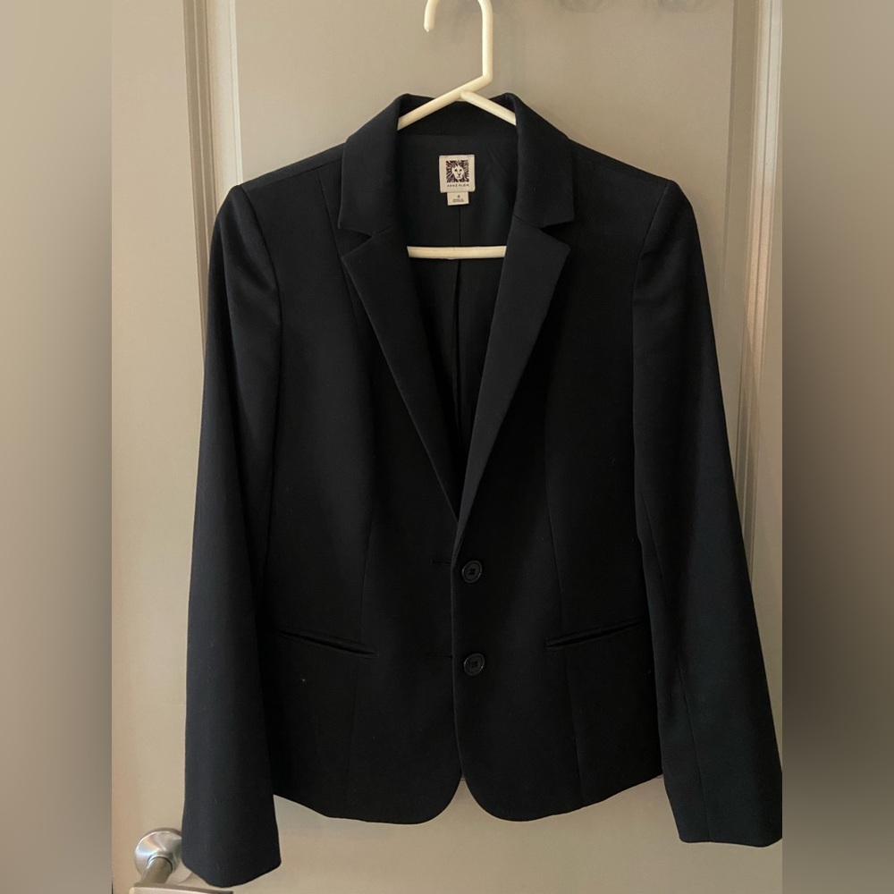 Anne Klein black suit jacket, women’s size 4